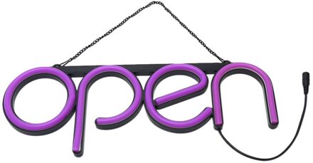 Open Restaurant Teken Lamp Neon Licht Muur Ultra Heldere Bar Decoratieve Kunstwerk Visuele Venster Weergeven Deur Led Winkel roze plug US