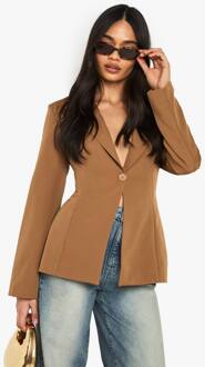 Open Rug Op Maat Gemaakte Blazer, Mocha - 44