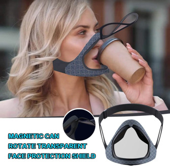 Open The Smart Magnetic Mask With Silica Gel Reusable Mask For Adult cosplay Clear Face Mask Mascarillas lavable masque Bandage