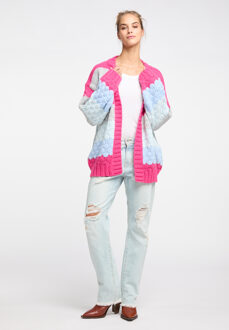 open vest Dames roze - maat M/L