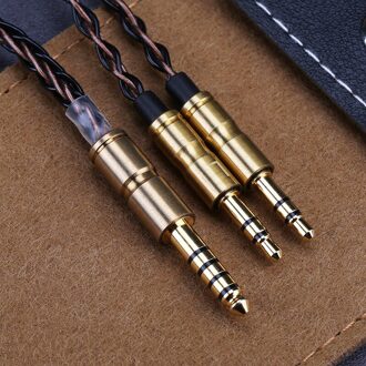 Openheart 8 Core Kabel Voor Hoofdtelefoon 1 Naar 2 Jack 3.5/2.5/4.4Mm Balans Upgrade Vervanging Silver kabels 1.4M Persoonlijkheid 4.4Balance to 3.5