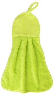 Opgehangen Handdoek Keuken Kwekerij Coral Fleece Badkamer Handdoeken Schoon Keuken Handdoek Absorberende Vaatdoek Opknoping Handdoek groen