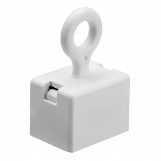 Ophang magneet / magneetjes - met oogje - wit - 16 x 18 mm Multi