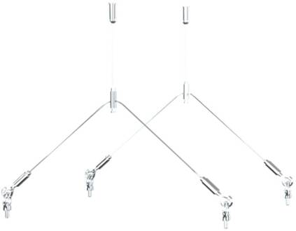 Ophangkabel-set voor LED spot CORE 3.0 PRIMELine chroom