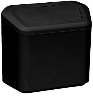 Opknoping Auto Prullenbak Voertuig Garbage Stof Case Opbergdoos Vierkante Drukken Soort zwart