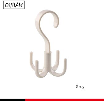 Opknoping Closet Organizer Haken Hanger Houder Voor Portemonnees Handtassen Boekentassen Rugzakken Ties Riemen Mode-sieraden Accessoires Haken A024-grijs