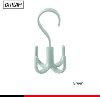 Opknoping Closet Organizer Haken Hanger Houder Voor Portemonnees Handtassen Boekentassen Rugzakken Ties Riemen Mode-sieraden Accessoires Haken A024-groen