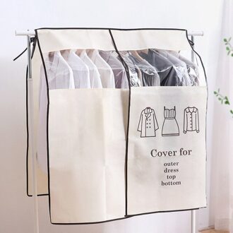 = Opknoping Garment Bag Dust-Proof Kleding Cover Jassen Jurk Closet Opslag Us wit