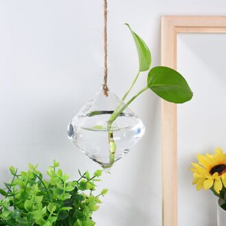 Opknoping Glazen Vaas Bloem Plant Pot Terrarium Container Party Garden Wedding Decor Transparant Hydrocultuur Vaas Plant Planter