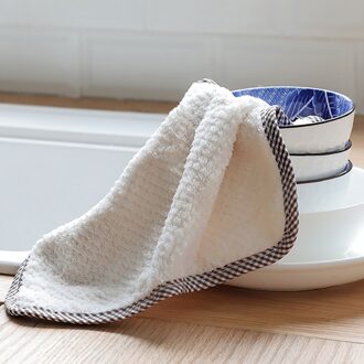 Opknoping Handdoeken Keuken Dishclout Te Schoon Washandje Magie Reinigingsdoekje Schoonmaakdoekje Anti-aanbak Olie Coral Fluwelen BG
