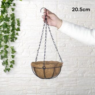 Opknoping Kokosnoot Bloem Pot Ijzer Ambachtelijke Plantaardige Planter Pot Voor Huis Tuin Decoratie MOWA889 20.5cm