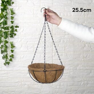 Opknoping Kokosnoot Bloem Pot Ijzer Ambachtelijke Plantaardige Planter Pot Voor Huis Tuin Decoratie PLDI889 25.5cm