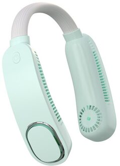 Opknoping Nek Fan Draagbare Usb Opladen Handheld Student Lui Opknoping Hals Kleine Mini Netto Rood Kleine Elektrische Ventilator groen 3
