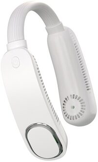 Opknoping Nek Fan Draagbare Usb Opladen Handheld Student Lui Opknoping Hals Kleine Mini Netto Rood Kleine Elektrische Ventilator wit 3