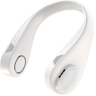 Opknoping Nek Generaties Bladloze Opknoping Hals Sport Kleine Ventilator Lui Slijtage Fan K3NB wit