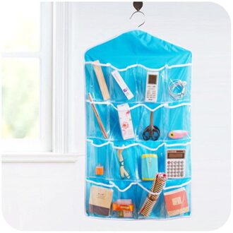 Opknoping Opbergtas 16 Zakken Clear Kanteldeur Opknoping Zak Kleding Opknoping Organisatoren Schoenenrek Hanger Organizer 02