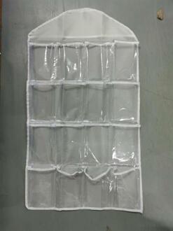 Opknoping Opbergtas 16 Zakken Clear Kanteldeur Opknoping Zak Kleding Opknoping Organisatoren Schoenenrek Hanger Organizer 04