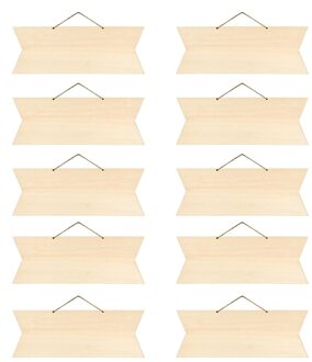 Opknoping Ornament Schrijven Onvoltooide Home Decor Bruiloft Ongepolijste Blank Plaques Diy Craft Hout Teken Party Festival Rustieke 10 Arrows