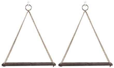 Opknoping Planken Wandmontage Houten Planken Met 2 Ringen Lichtgewicht En Duurzaam Boerderij Touw Planken