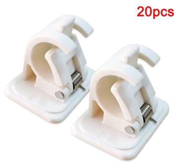 Opknoping Staaf Clip Voor Gordijnen Zelfklevende Gordijn Opknoping Staaf Gordijn Houder Klem Haken Douche Vaste Clip Opknoping Rack Haak 20stk