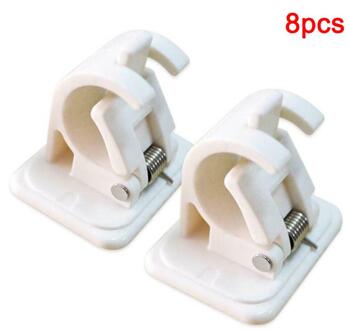 Opknoping Staaf Clip Voor Gordijnen Zelfklevende Gordijn Opknoping Staaf Gordijn Houder Klem Haken Douche Vaste Clip Opknoping Rack Haak 8stk
