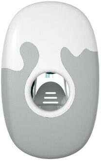 Opknoping Tandpasta Knijper Huishoudelijke Waterdichte Wandmontage Automatische Tandpasta Dispenser Badkamer Punch-Gratis Tandenborstel Rack licht grijs