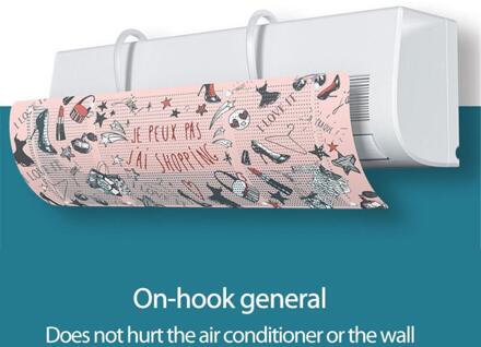 Opknoping Type Airconditioning Cover Voorruit Anti-Direct Blazen Lucht Wind Deflector Thuis Airconditioning Baffle 6 Patronen type1
