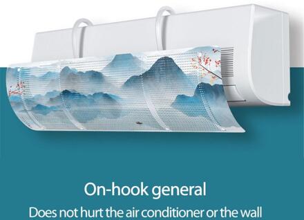 Opknoping Type Airconditioning Cover Voorruit Anti-Direct Blazen Lucht Wind Deflector Thuis Airconditioning Baffle 6 Patronen type6