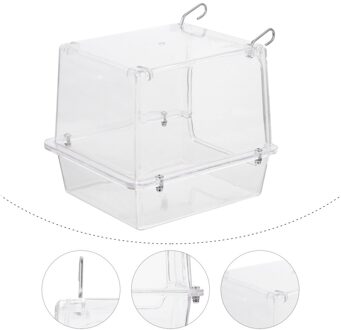 Opknoping Vogel Papegaaien Bad Cube Vogel Bad Bad Douche Box Kooi Accessoire