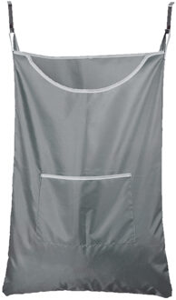 Opknoping Wasmand Op De Deur Grote Capaciteit Opslag Van Vuile Kleren Draagbare Duurzaam Oxford Stof Recycle Bag 3 Kleuren grijs