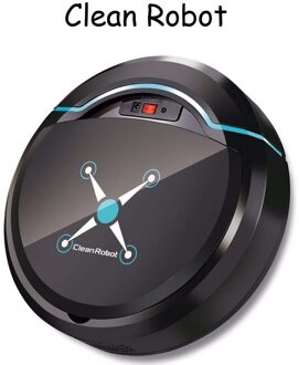 Oplaadbare Auto Cleaning Robot Smart Vegen Robot Floor Vuil Stof Haar Automatische Cleaner Voor Home Elektrische Stofzuigers zwart