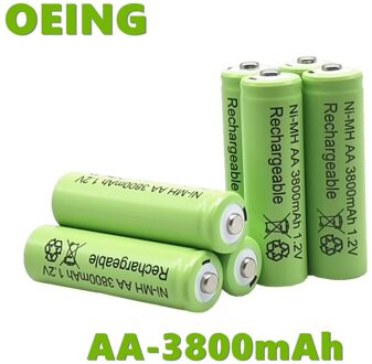 Oplaadbare Batterij Aa 3800 1.2 V Ni Mh 3800 Mah Bty Ni Mh 1.2 V 2 Controle 20stk accu