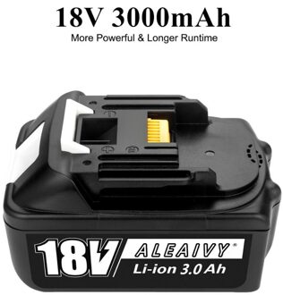 Oplaadbare Batterij BL1860 18V 6000Mah Lithium Ion Makita 18V Batterij BL1860 BL1830 LXT400 + DC18RC 3A Tool batterij Oplader 3.0Ah