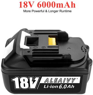 Oplaadbare Batterij BL1860 18V 6000Mah Lithium Ion Makita 18V Batterij BL1860 BL1830 LXT400 + DC18RC 3A Tool batterij Oplader 6.0Ah