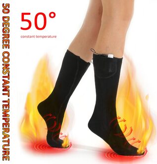 Oplaadbare Batterij Elektrische Verwarmde Sokken Boot Voeten Warmer Winter Sokken Voor Camping Footwarmers Voor Mannen Vrouwen Outdoor