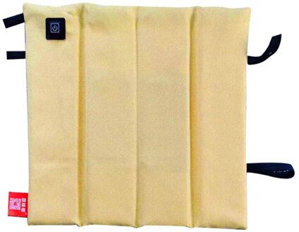 Oplaadbare Batterij Zelf Verwarmd Thermische Zitkussen Gevouwen Usb Elektrische Verwarming Pad Draagbare Outdoor Warmer Elektrische Kachel geel