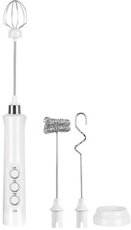 Oplaadbare Drie-Head Handheld Garde Draagbare Huishoudelijke Mixer Keuken Diy Bakken Mini Elektrische Melk Garde