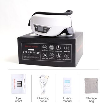 Oplaadbare Elektrische Trillingen Oog Massager Bluetooth-Compatibel Eye Relax Masker Vermoeidheid Eye Massager Verlichten Gezondheidszorg Gereedschap met doos