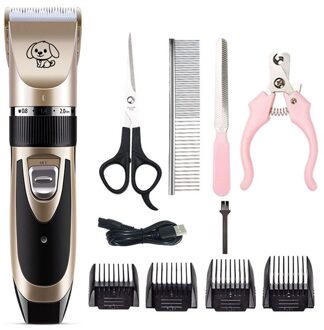 Oplaadbare Geluidsarme Huisdier Tondeuse Huisdier Kat Grooming Machine Scheerapparaten Haar Snijder Kat Hond Kapsel Clipper Trimmer