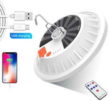 Oplaadbare Led Gloeilamp Afstandsbediening Solar Lading Lantaarn Draagbare Nood Avondmarkt Licht Outdoor Camping Thuis 120LED