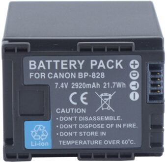Oplaadbare Lithium-Ion Batterij Voor Canon BP-820, BP820, BP-828, BP828 1x BP-828 accu