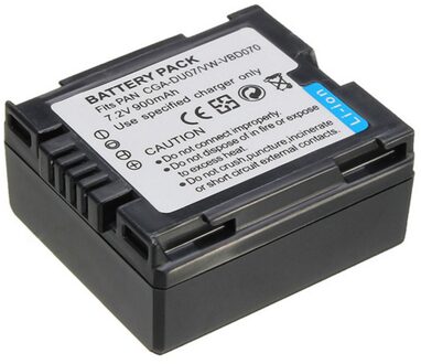 Oplaadbare Lithium-Ion Batterij Voor Panasonic CGA-DU06, CGR-DU06, CGR-DU06A, CGR-DU06A/1B, CGR-DU06E/1B 1x CGA-DU07 accu