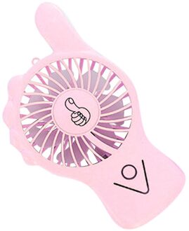 Oplaadbare Low Noise Draagbare Usb Handheld Multifunctionele Mini Ventilator Zomer Koel Mute Met Kleurrijke Licht roze