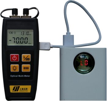 Oplaadbare Multi-meter Fiber Optische Power Meter met Visual Fault Locator (2 in 1) -50 to 26dbm VFL10km