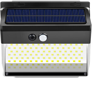 Oplaadbare Straat Licht 100 172 262 Led Waterdichte Pir Motion Sensor Beveiliging Solar Lamp Outdoor Emergency Tuin Wandlamp 262LED SOLAR licht