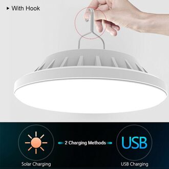 Oplaadbare Ufo Led Lamp Lamp Solar Charge Lantaarn Draagbare Nood Avondmarkt Licht Outdoor Camping Thuis Tuin Camping 60 LED