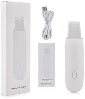 Oplaadbare Ultrasone Gezicht Cleaning Huid Scrubber Cleanser Trillingen Mee-eter Verwijderen Facial Porie Peeling Ultrasound Scrubber