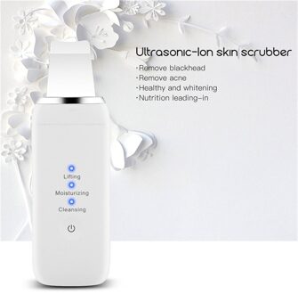 Oplaadbare Ultrasone Gezicht Huid Scrubber Facial Cleaner Skin Lifting Gezicht Mee-eter Verwijderen Exfoliërende Porie Cleaner Gereedschap have package