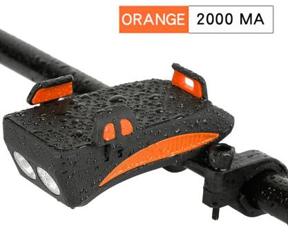 Oplaadbare Usb Led Fiets Koplamp Fiets Hoofd Licht Voor Lamp Hoorn Houder Bikecycle Hoorns Bikecycle Accessoires 4