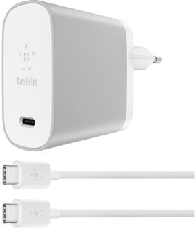 Oplader met Kabel 1m 27W met Power Delivery en Quick Charge 4+